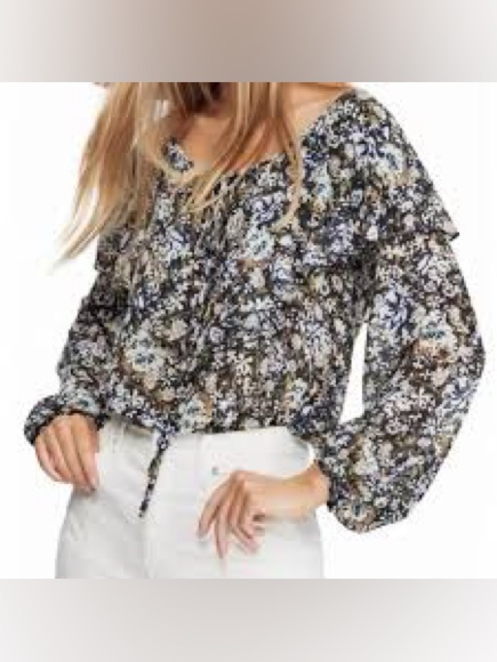 Intimately Free People “Say It To Me” Ruffle Oversized Cottagecore Bodysuit NEW